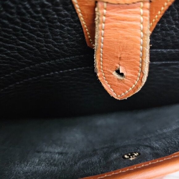 Dooney & Bourke All Weather Leather Spectator Bag Vintage Crossbody Bag - Picture 7 of 16